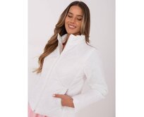 Bílá prošívaná dámská bunda s kapsami Bílá, Univerzální