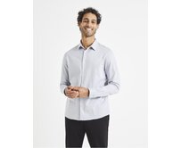 Bavlněná košile Vactive slim Šedá, S