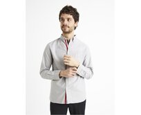 Košile regular Caolinea Šedá, S