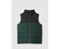 Dětská prošívaná nepromokavá vesta Černá, S