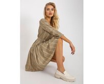 Dámské šaty s volánem EMILIE světle žluté Vícebarevný, 36