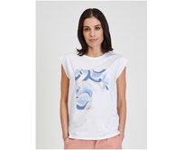 Bílé dámské tričko Bílá, L