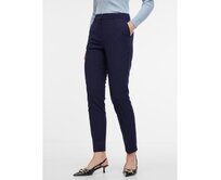 Tmavě modré dámské kalhoty Modrá, 36