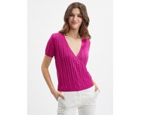 Růžové dámské svetrové tričko Růžová, S