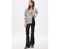 Koženkové kalhoty High Rise '70s Černá, 30