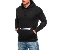 Pánská mikina na zip B1699 - černá Černá, XL