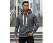 Pánská mikina s kapucí šedá Břidlicová, M