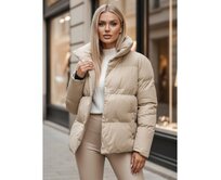 Dámská zimní prošívaná bunda LARO světle béžová Béžová, L
