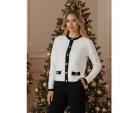 Dámský svetr CHICLINE ecru Ecru, S/M