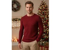 Pánský svetr bordó Kaštanová, S