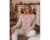 Dámská mikina one size oversize SOFTTIE cappuccion Karamelová, Univerzální