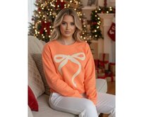 Dámská mikina one size oversize SOFTTIE oranžová Oranžová, Univerzální