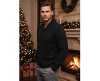 Pánský svetr černý Černá, M