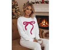 Dámská mikina one size oversize SOFTTIE bílá Bílá, Univerzální