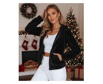 Dámská mikina s kapucí černá Černá, S