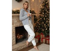 Dámská mikina s kapucí šedá Světle šedá, S