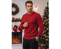 Pánský svetr klasický bordó Kaštanová, S