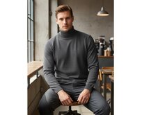 Pánský rolák světle šedý Světle šedá, M