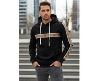 Pánská mikina s kapucí černá Černá, M