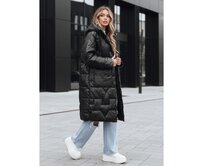 Dámská zimní bunda oversize černá Černá, S