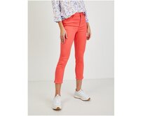 Korálové dámské zkrácené kalhoty Korálová, 34