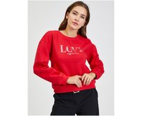 Červená dámská volná mikina Červená, M