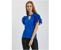 Modrá dámská halenka Modrá, S