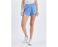 Světle modré dámské kraťasy s krajkou Světle modrá, XS