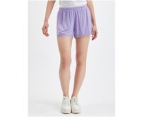 Světle fialové dámské kraťasy s krajkou Fialová, XS
