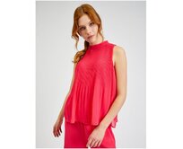 Tmavě růžová dámská plisovaná halenka Růžová, 34