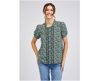 Zelená dámská vzorovaná halenka Zelená, 36