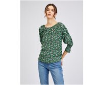 Zelená dámská vzorovaná halenka Zelená, 36