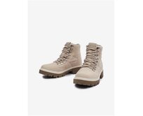 Béžové dámské zimní kotníkové boty Béžová, 36