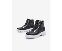 Černé dámské zimní kotníkové boty Černá, 36