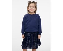 Tmavě modrá holčičí mikina Modrá, 3