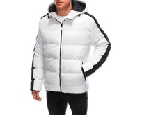 Pánská prošívaná zimní bunda V5 EM-JAHP-0101 bílá Bílá, L