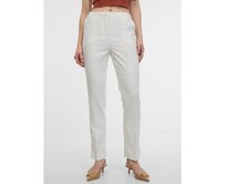 Béžové dámské kalhoty Krémová, 38