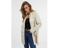 Béžová dámská koženková bunda Béžová, 38