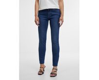 Tmavě modré dámské skinny fit džíny Modrá, 34