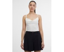 Krémové dámské tílko Bílá, L