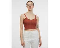 Hnědý dámský top Hnědá, XL