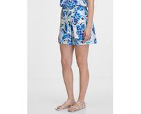 Světle modré dámské vzorované kraťasy Světle modrá, 38