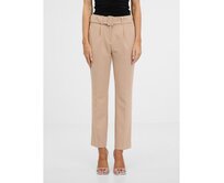 Světle hnědé dámské kalhoty Hnědá, 38