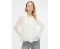 Krémová dámská halenka Krémová, 38