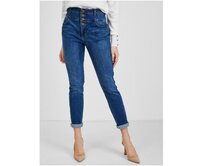 Tmavě modré dámské skinny fit džíny Modrá, 38