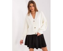 Dámský svetr s knoflíky oversize RUE PARIS ecru Ecru, Univerzální