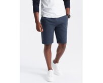 Pánské úpletové krátké teplákové šortky otoman tmavě modré V1 OM-SRSK-0150 Námořnická modrá, XL