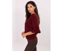 Bežový klasický svetr s pružnými lemy Kaštanová, Univerzální