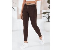 Dámské push up džíny černé Hnědá, XXL