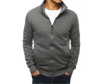 Pánská ORIGINAL mikina se zipem bez kapuce antracitová Břidlicová, XL
